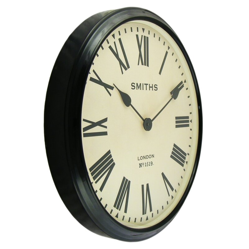 Roger Lascelles Clocks Smiths 50cm Wall Clock And Reviews Uk